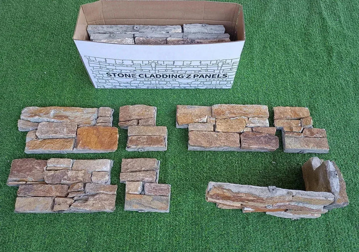 Autumn gold ZClad stone cladding corner