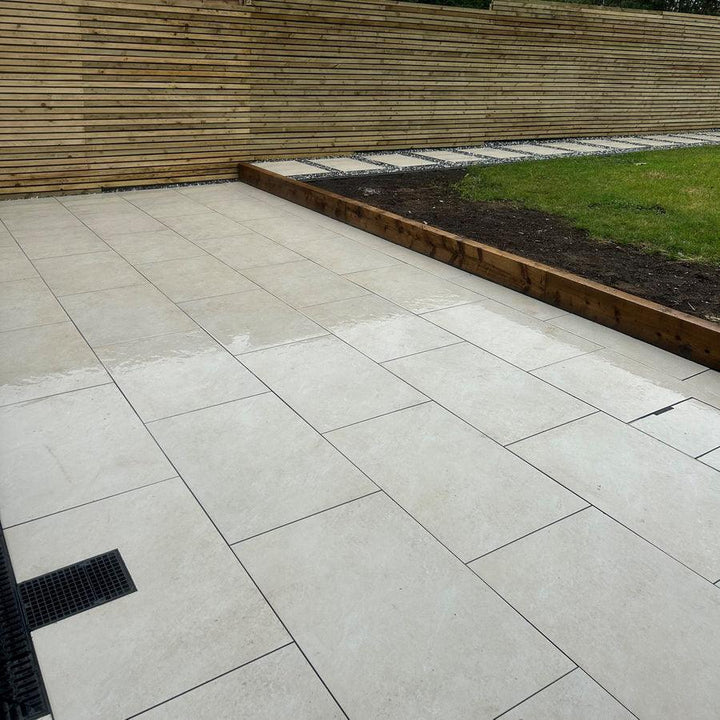 himalayan white porcelain paving tiles