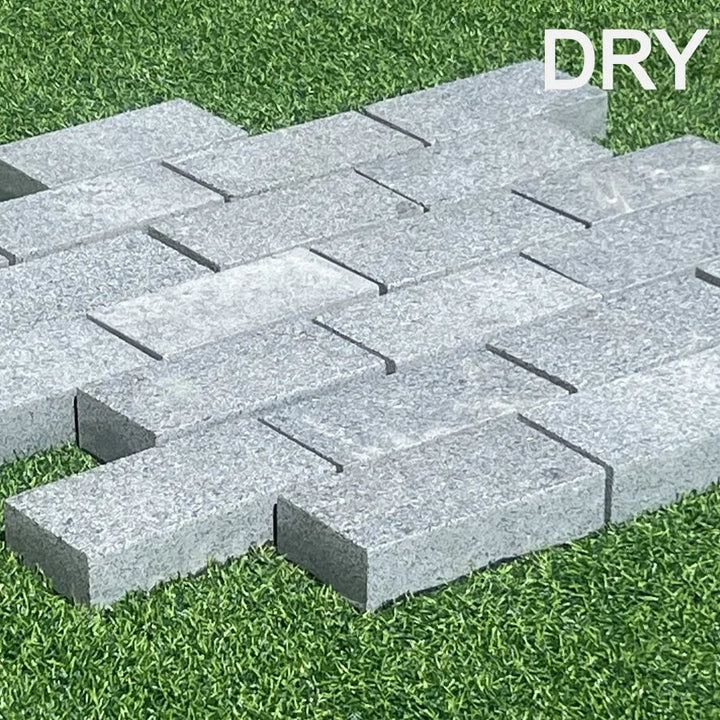 sawn granite setts mid grey 200 x 100 x 50