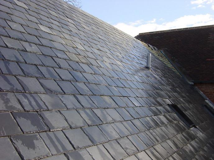 Roof Slate, Black Slate Roofing Tiles 500x250x5-7mm, £11.65/m2 - Paving Slabs UK